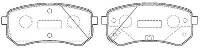 Комплект тормозных колодок, дисковый тормоз FIT FP0004