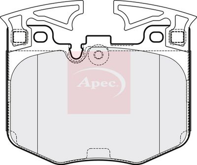 APEC Brake Pad Set, disc brake PAD2147