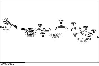SISTEM DE ESAPAMENT MTS MITS43720A015369