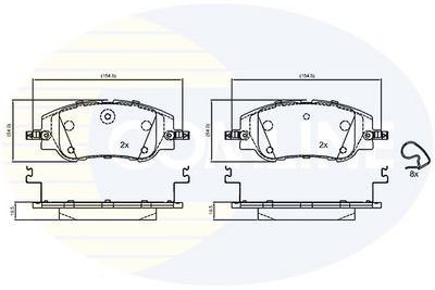 SET PLACUTE FRANA FRANA DISC COMLINE CBP04026