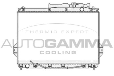 AUTOGAMMA 105798 Радиатор охлаждения двигателя  для HYUNDAI  (Хендай Иx55)