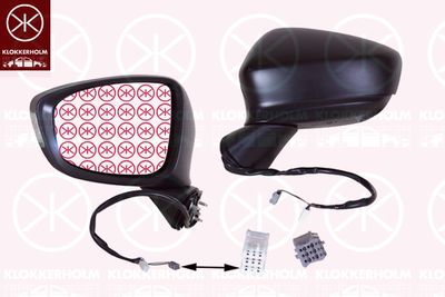 Наружное зеркало KLOKKERHOLM 34811047 для MAZDA CX-5