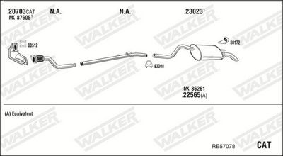Изпускателна система WALKER RE57078