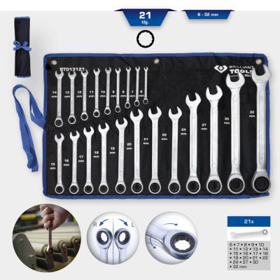 Sada račňových očkových kľúčov KS TOOLS BT013121