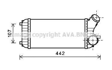 AVA QUALITY COOLING FD4472 Интеркулер  для FORD (Форд)