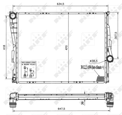 RADIATOR RACIRE MOTOR NRF 51577 3