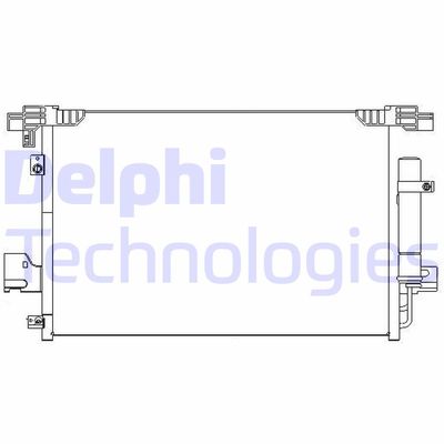 DELPHI TSP0225648 Радиатор кондиционера  для MITSUBISHI LANCER (Митсубиши Ланкер)
