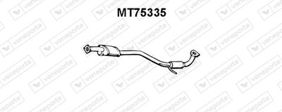 Средний глушитель выхлопных газов VENEPORTE MT75335 для MITSUBISHI COLT