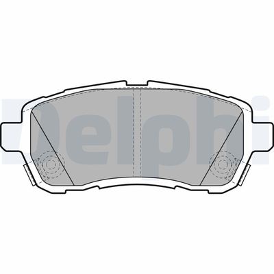 Комплект тормозных колодок, дисковый тормоз LP2306
