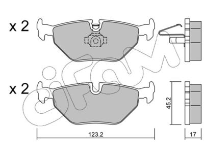 Brake Pad Set, disc brake 822-261-0