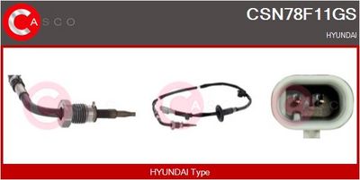 SENZOR TEMPERATURA GAZE EVACUARE