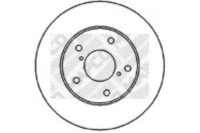 MAPCO 25568 Тормозные диски для TOYOTA MR2 II (SW2_) 2.0 16V (SW20_)
