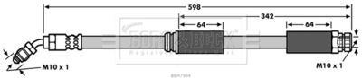 Brake Hose Borg & Beck BBH7904