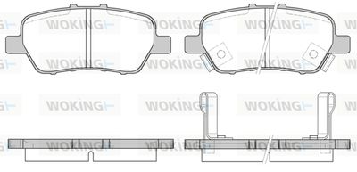 Комплект тормозных колодок, дисковый тормоз WOKING P12303.02 для HONDA (GAC) ODYSSEY
