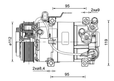 Compressor, airconditioning - ACP1462000P - MAHLE