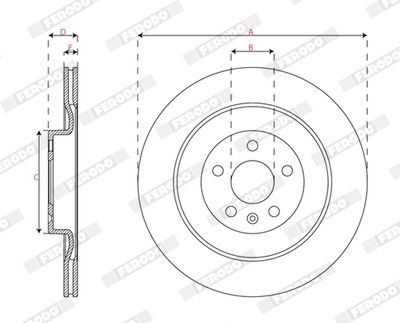 DISC FRANA FERODO DDF2844C 2