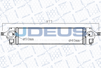 JDEUS 819M66A Интеркулер  для RENAULT KOLEOS (Рено Kолеос)