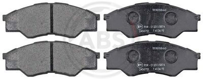 A.B.S. 37684 Тормозные колодки и сигнализаторы для TOYOTA HILUX VII Пикап (_N1_, _N2_, _N3_) 2.5 D-4D (KUN15_, KDN1_)