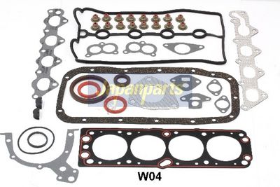 пълен комплект гарнитури, двигател JAPANPARTS KM-W04