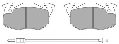 FREMAX FBP-0464-01 Тормозные колодки и сигнализаторы для RENAULT RAPID Автофургон / микроавтобус (F40_, G40_) 1.4 (F40Y, F40A, F40V)