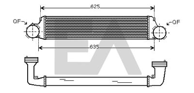 EACLIMA 36A07004 Интеркулер  для BMW X3 (Бмв X3)