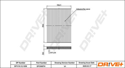 FILTRU AER HABITACLU DR!VE+ DP1110121058 1