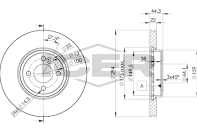 спирачен диск ICER 78BD2892-2