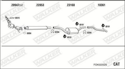 Изпускателна система WALKER FOK022525