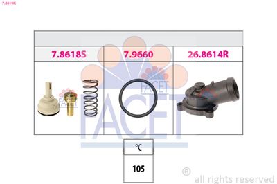 THERMOSTAT KüHLMITTEL FACET 78619K