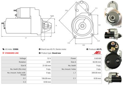 STARTER AS-PL S3086 4