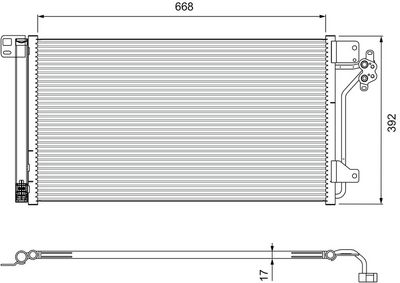 VALEO Condensor, airconditioning (814015)