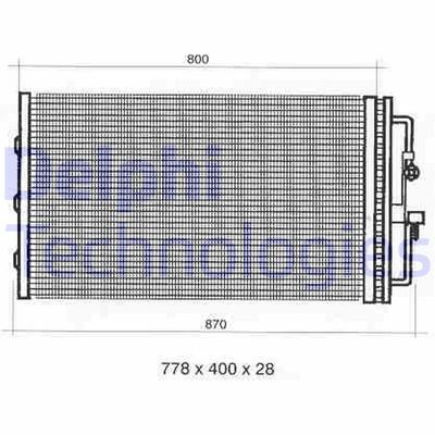 DELPHI TSP0225353 Радиатор кондиционера  для OPEL SINTRA (Опель Синтра)