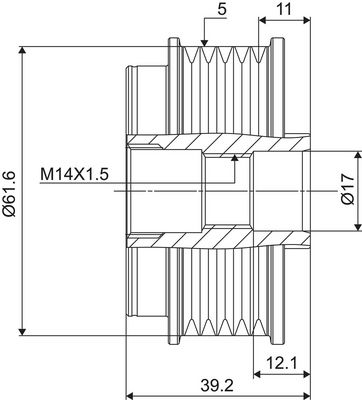 SISTEM ROATA LIBERA GENERATOR VALEO 588098 2