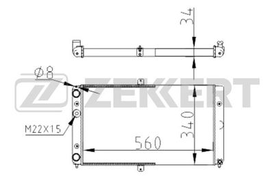 ZEKKERT MK-1506 Крышка радиатора  для LADA 111 (Лада 111)