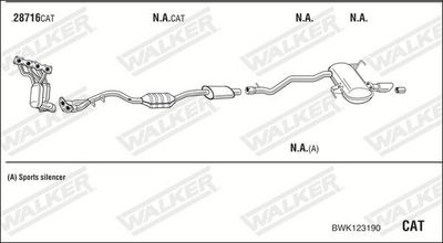 Изпускателна система WALKER BWK123190