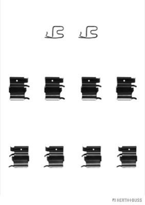 Комплектующие, колодки дискового тормоза HERTH+BUSS JAKOPARTS J3662018 для SUZUKI GRAND VITARA