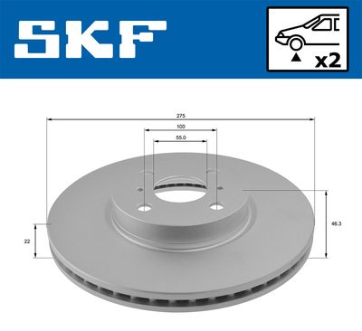DISC FRANA SKF VKBD80495V2 1