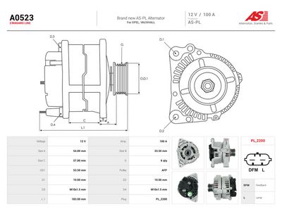 Alternator AS-PL A0523