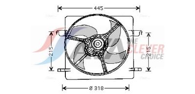 VENTILATOR RADIATOR AVA Clever Choice FD7516