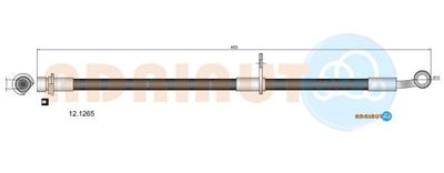 Тормозной шланг ADRIAUTO 12.1265 для HONDA LOGO