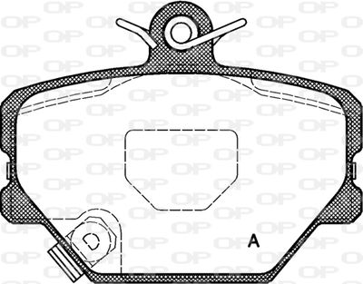 Комплект тормозных колодок, дисковый тормоз OPEN PARTS BPA0705.02 для SMART ROADSTER