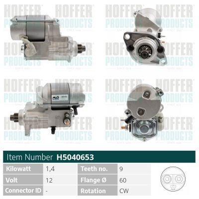 STARTER HOFFER H5040653