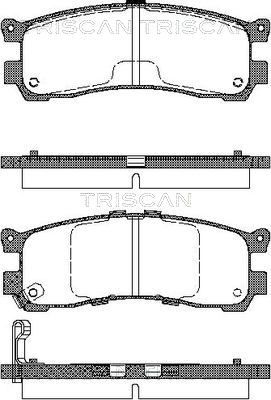 Комплект тормозных колодок, дисковый тормоз TRISCAN 8110 50008 для MAZDA MPV