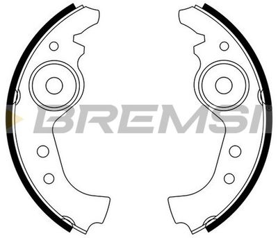 Комплект тормозных колодок BREMSI GF0290 для FIAT 850