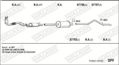 ABGASANLAGE WALKER FOK011970C