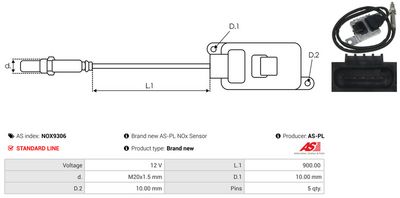 SENZOR NOX INJECTIE ADITIV AS-PL NOX9306 2