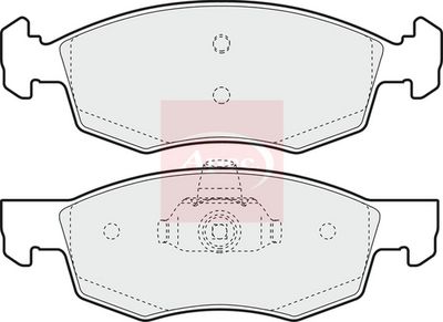 APEC Brake Pad Set, disc brake PAD1330