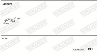 ABGASANLAGE WALKER ADK026549A