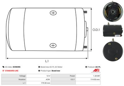 MOTOR ELECTRIC AS-PL DC9039S 3