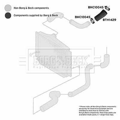 Charge Air Hose Borg & Beck BTH1429